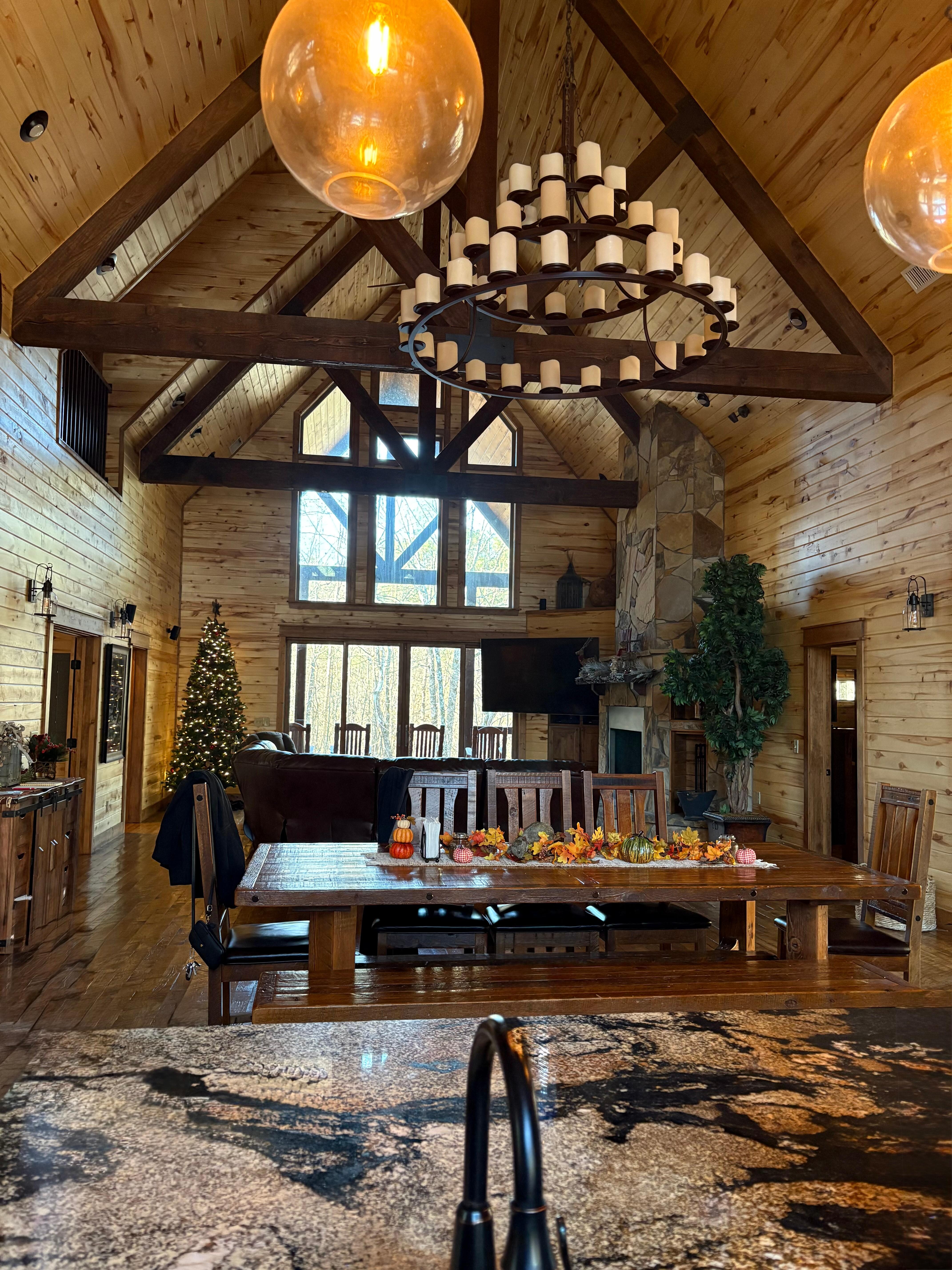 Living room view from kitchen 