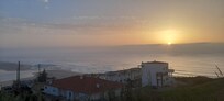 Coucher de soleil, vu de la maison