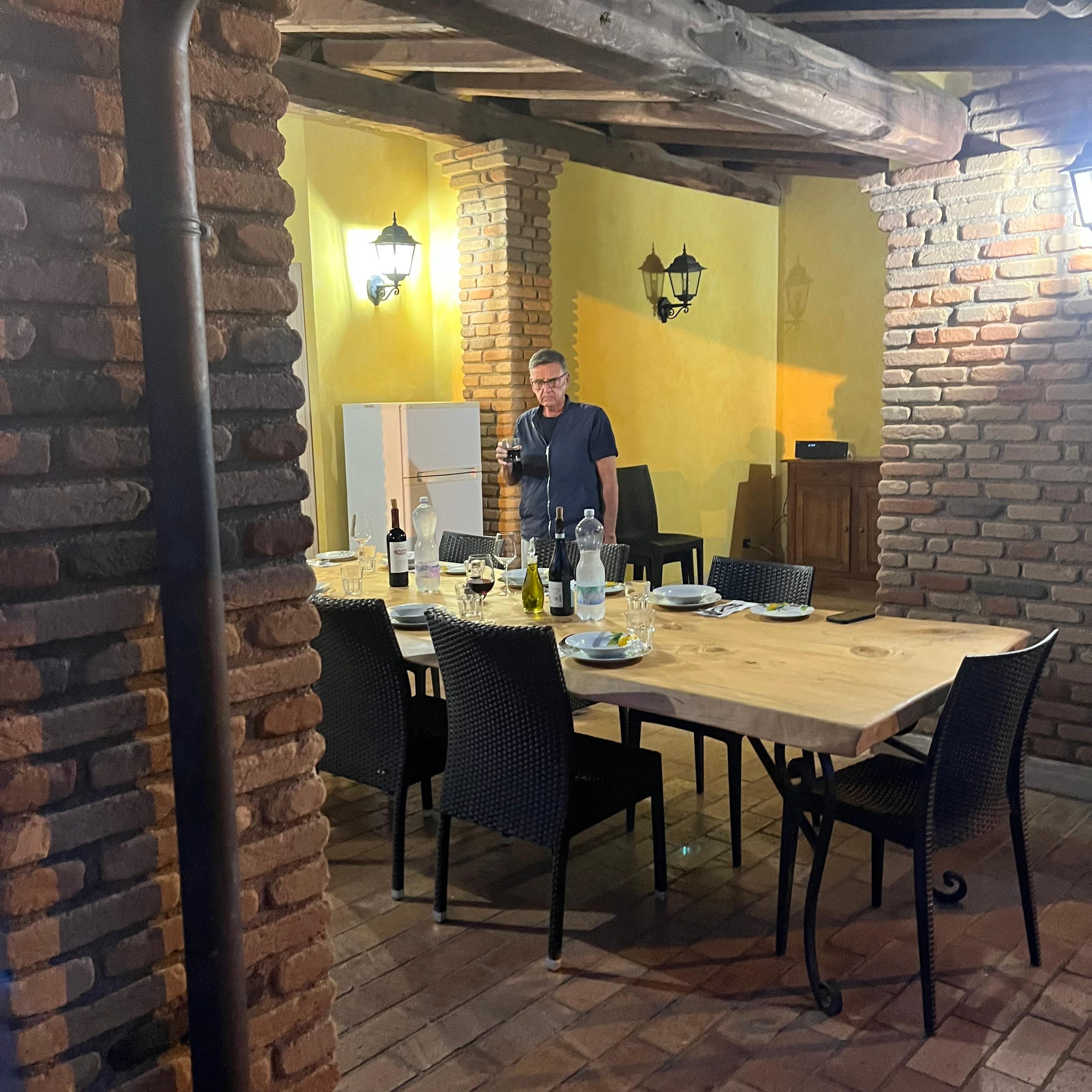 The beautiful outdoor kitchen