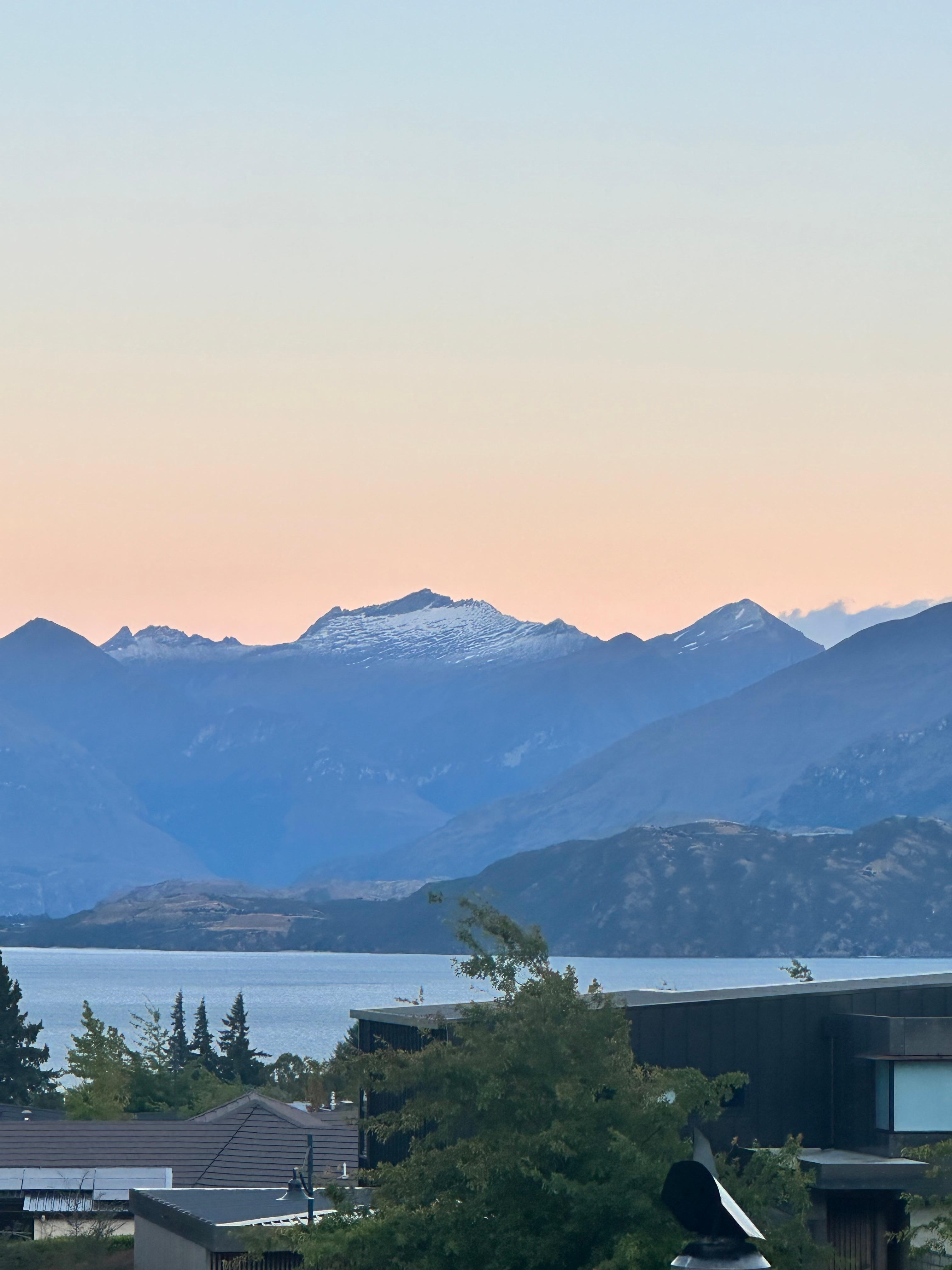 Beautiful sunrise from our bedroom