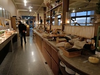 Utmärkt frukostbuffé.