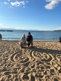 Wife and I at Lakeside Beach for her 60th!