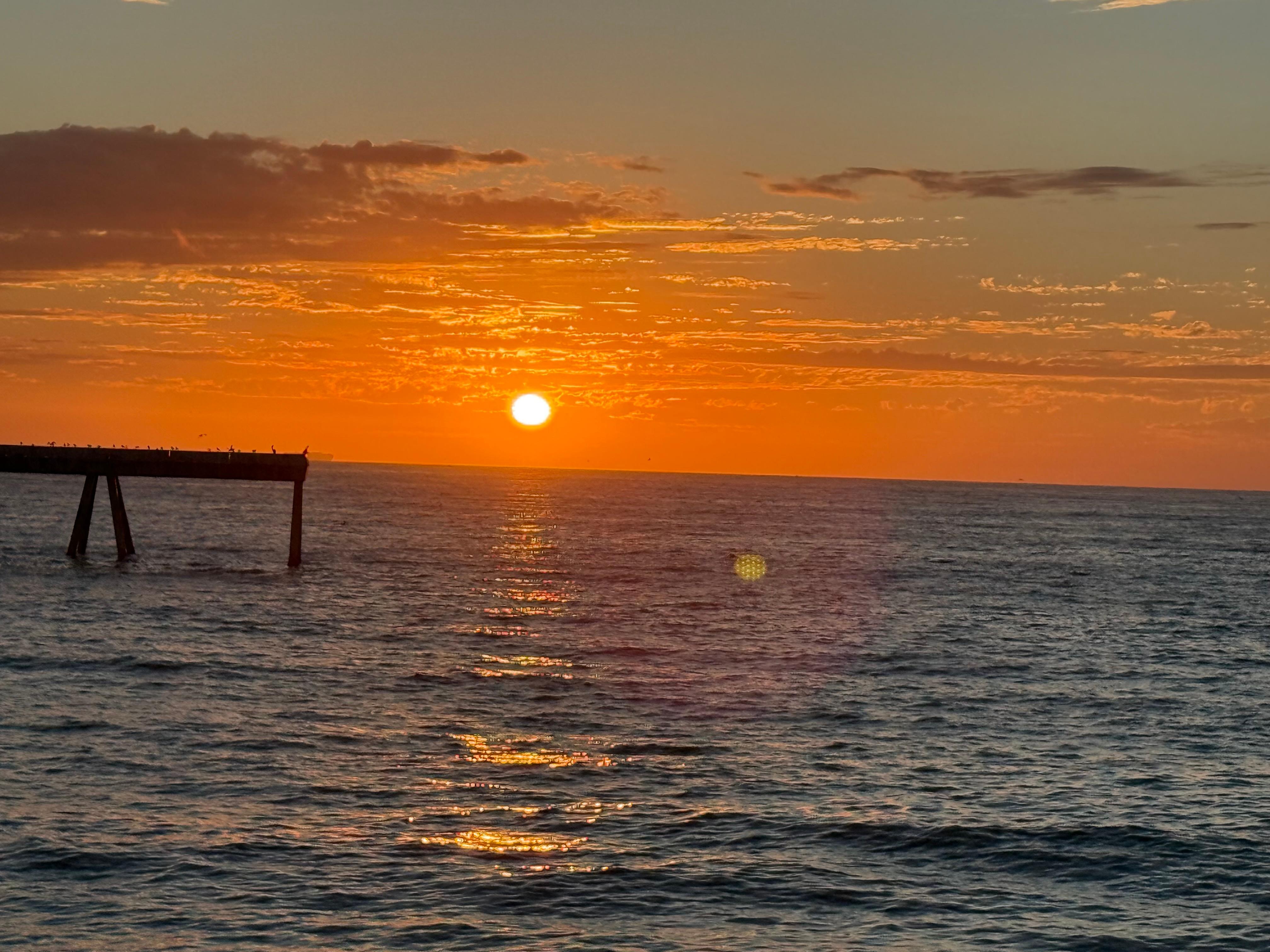 Sunset from the balcony!