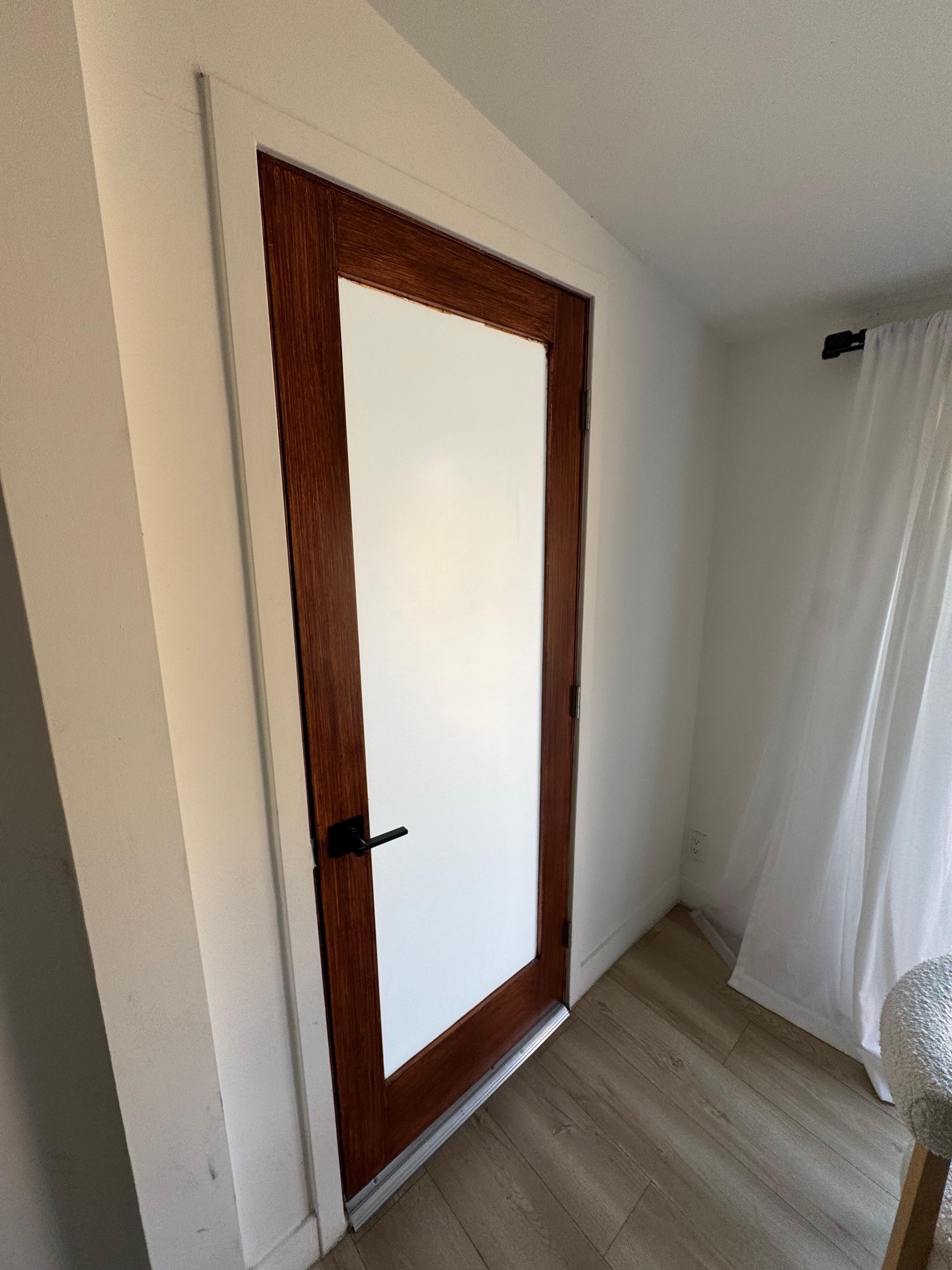 The back door in MBR couldn’t lock. Warped and lock doesn’t align