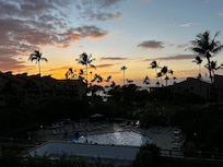 Sunset view from condo balcony