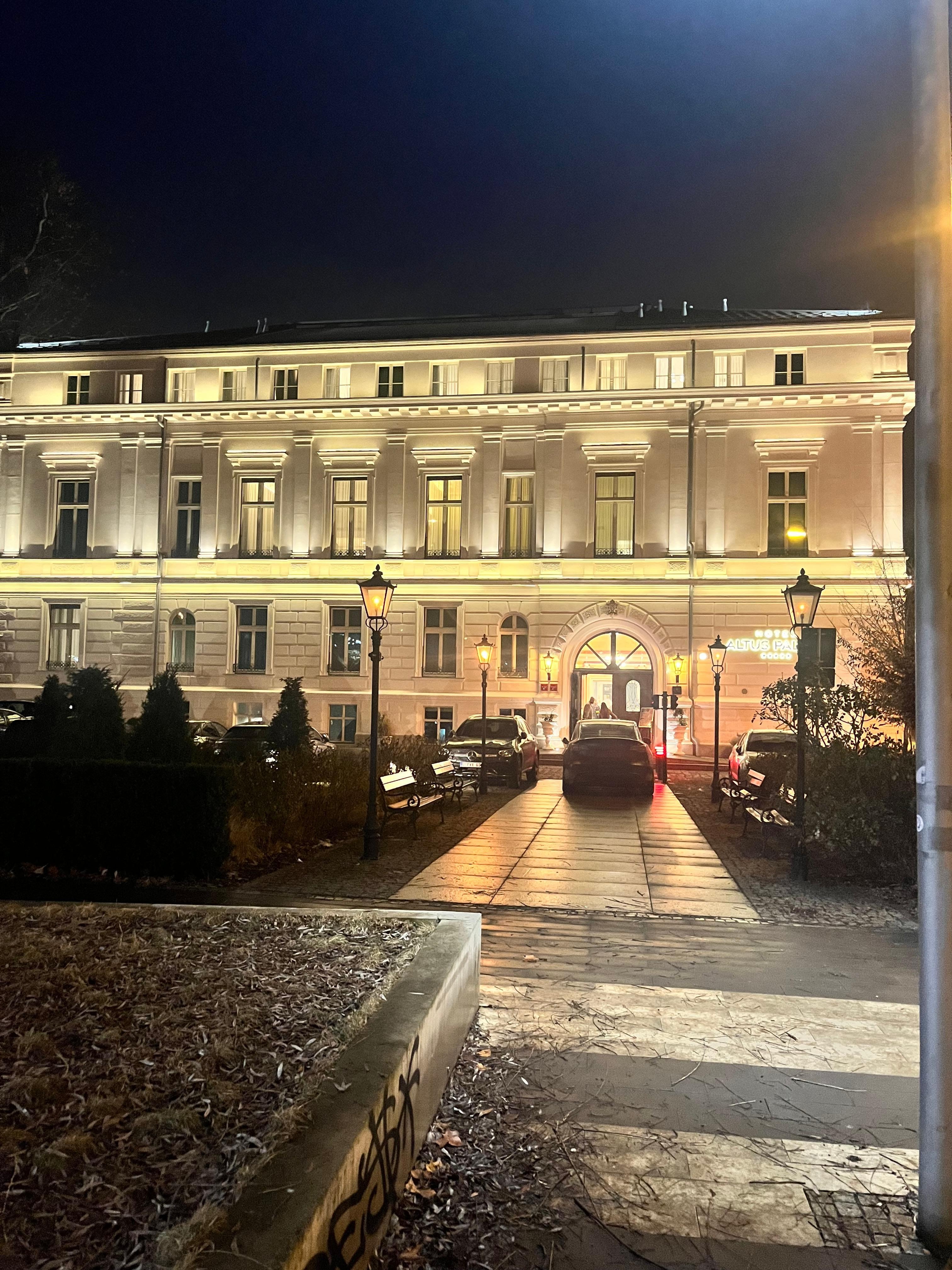 View from the front. 