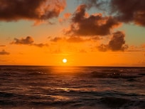 Watched the sunrise every noting on the beach