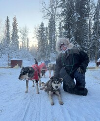 Mushing at -45 degrees. Awesome