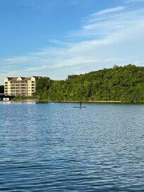 The cove in which the property sits