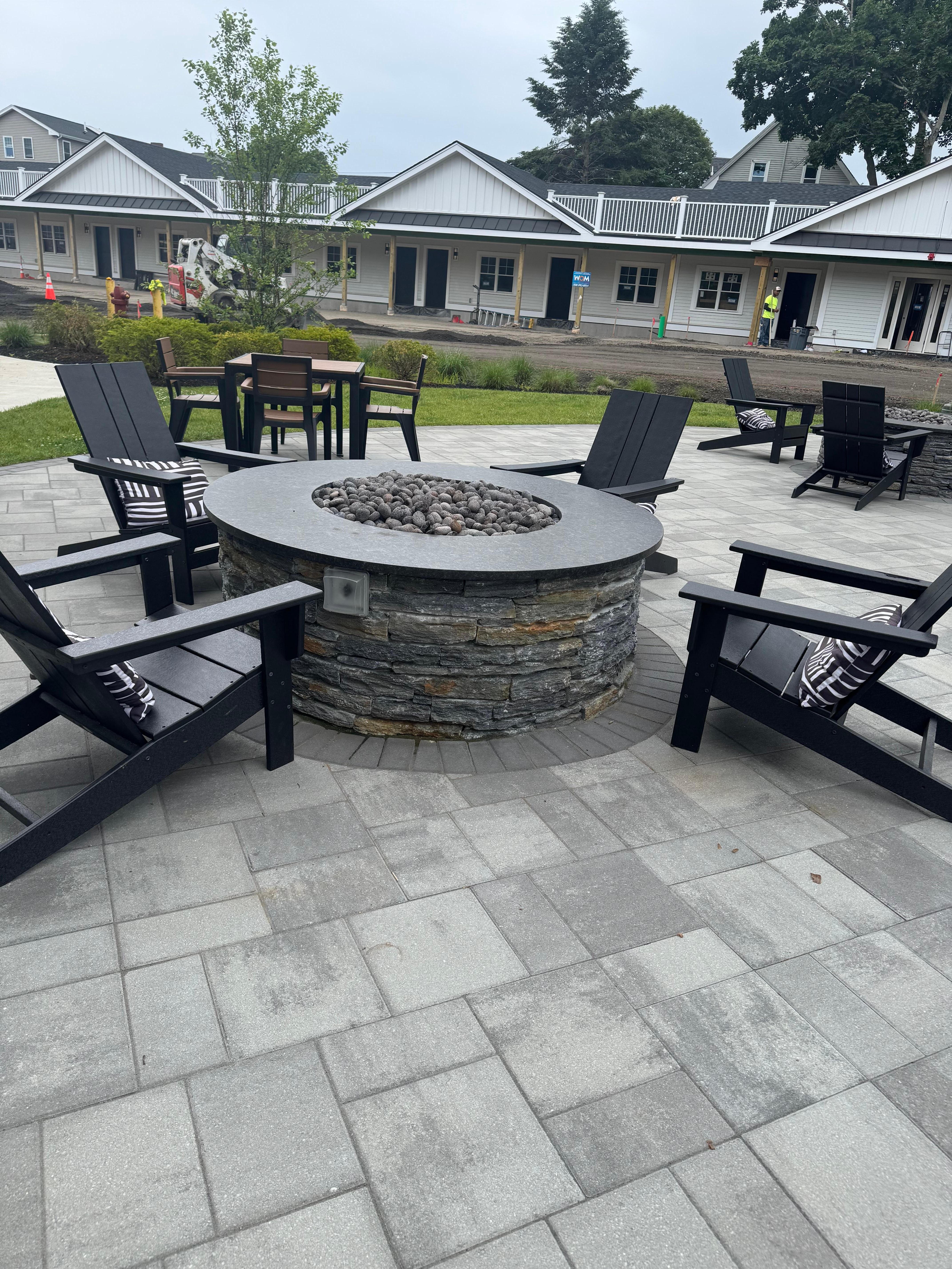 Lounging area with fire pit was fabulous as well