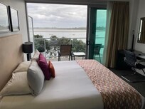 Sliding doors out onto the balcony