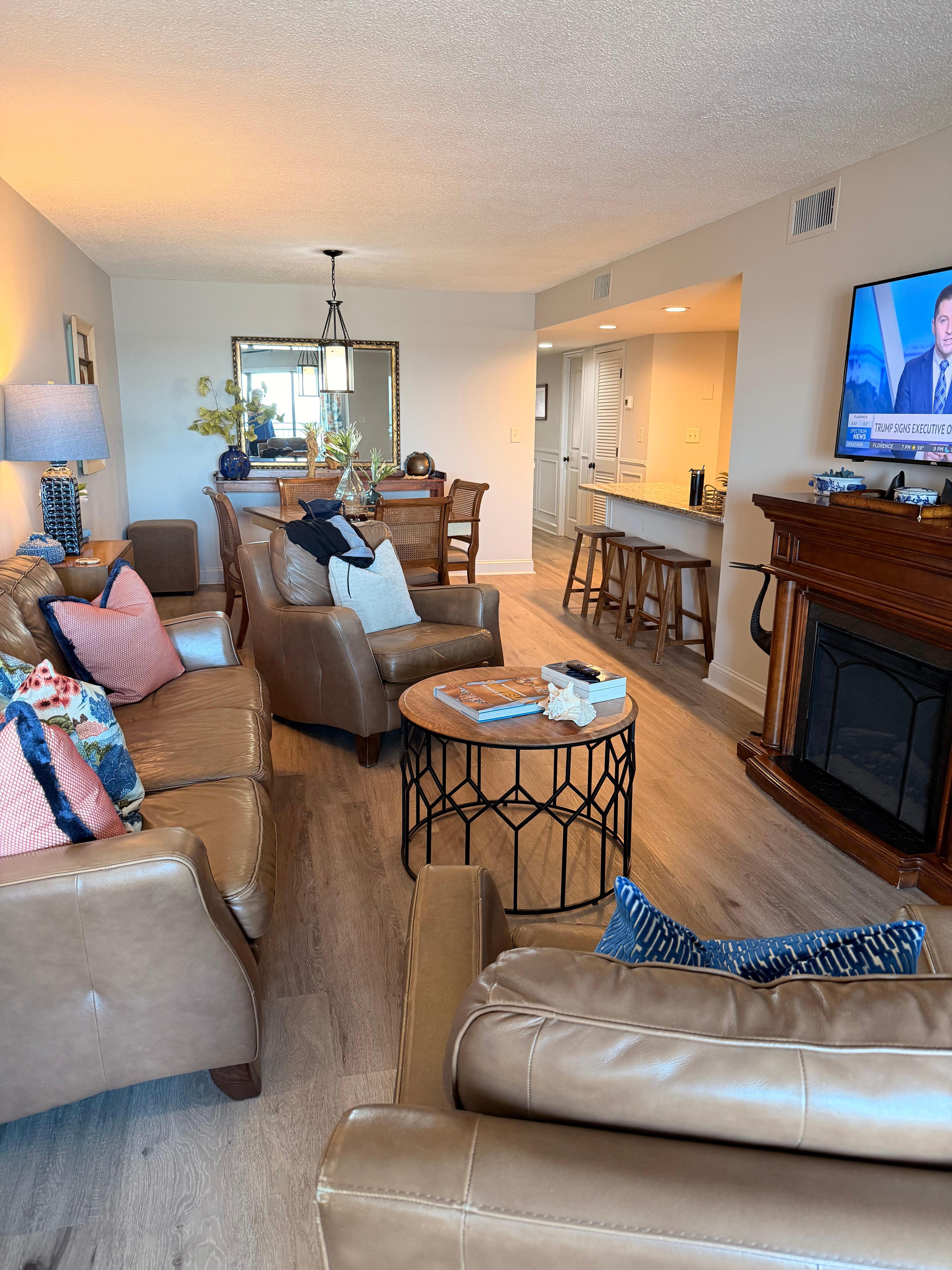 Living room, dining room!  