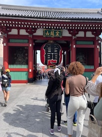 At the Asakusa shrine.
