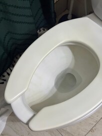 Stains on the toilet