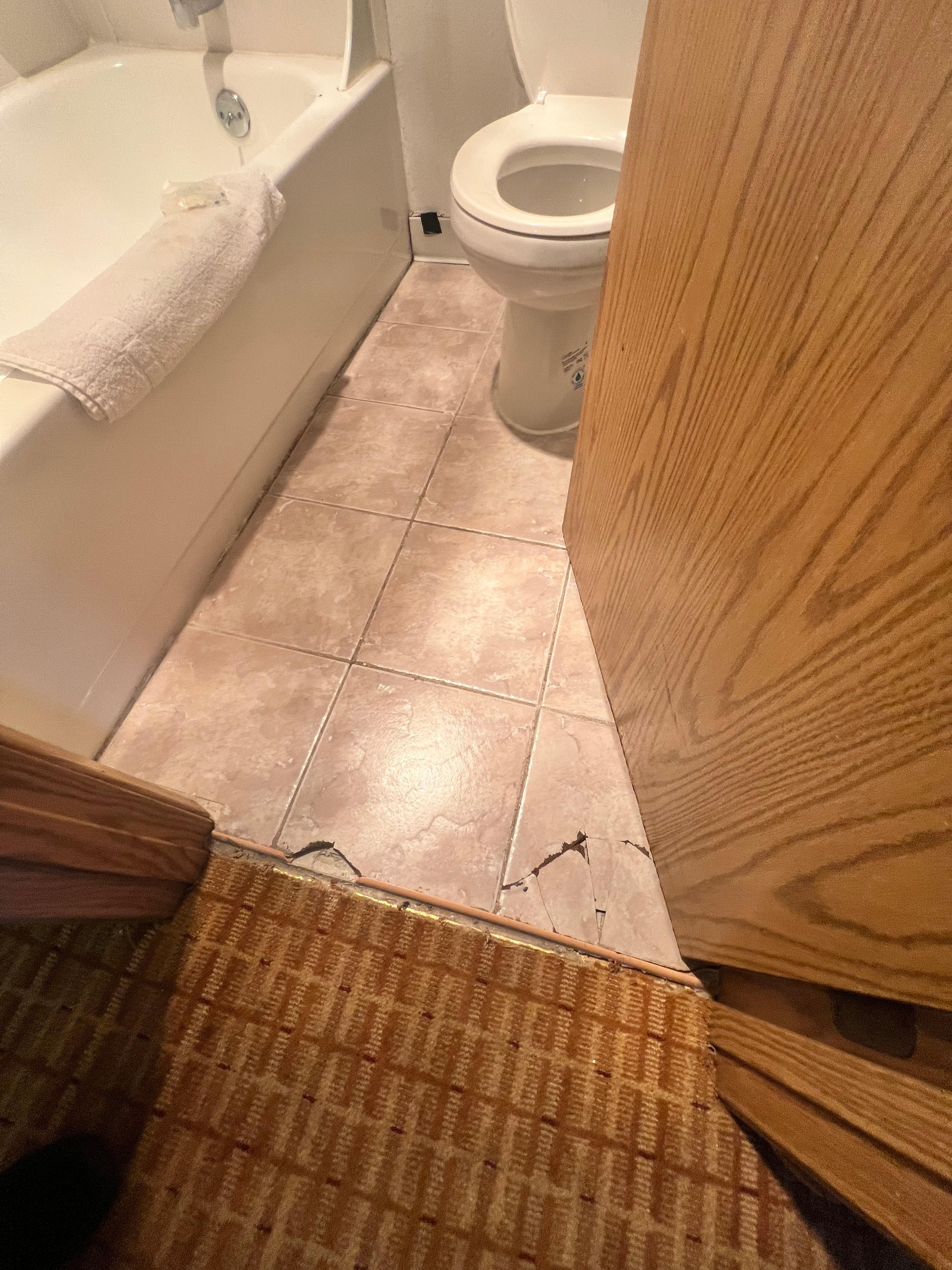 Bathroom floor