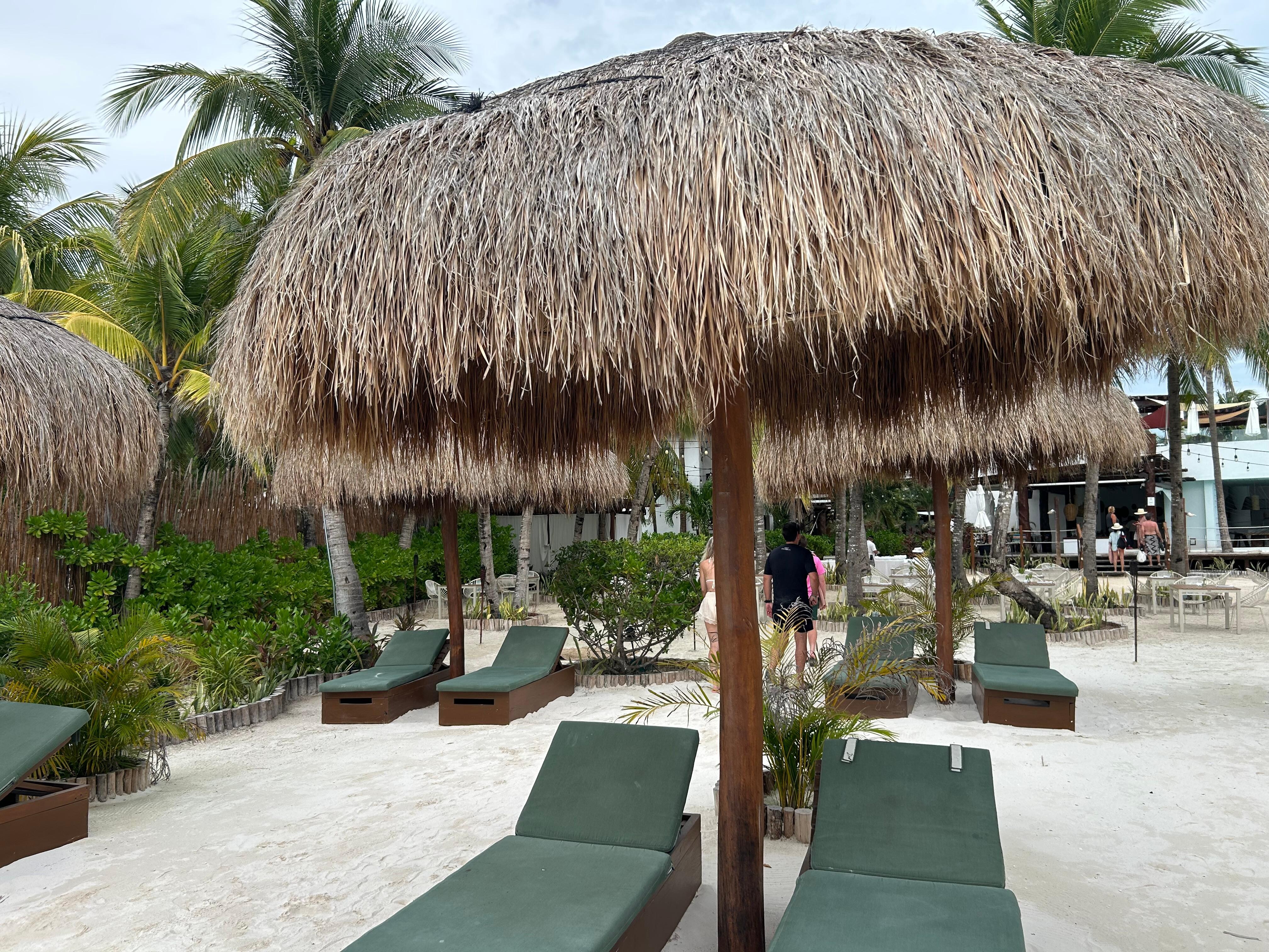 Around the pool