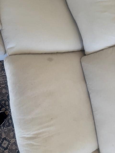 The cloth couch in the basement was stained. The couch needs replaced. Hottub has hard water stains, and the host said that the brown film was from sunscreen. Broken cover lift, hard to adjust cover. Homeowners knew this per the host.