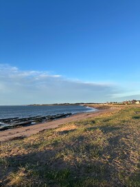The beach next to the hotel