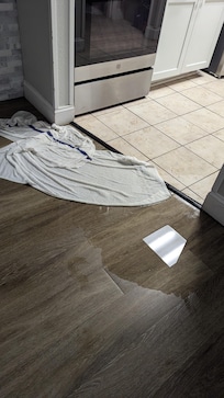 water came in from front door