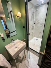 Walk in shower & utility basin