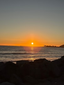 Sunset view by the beach