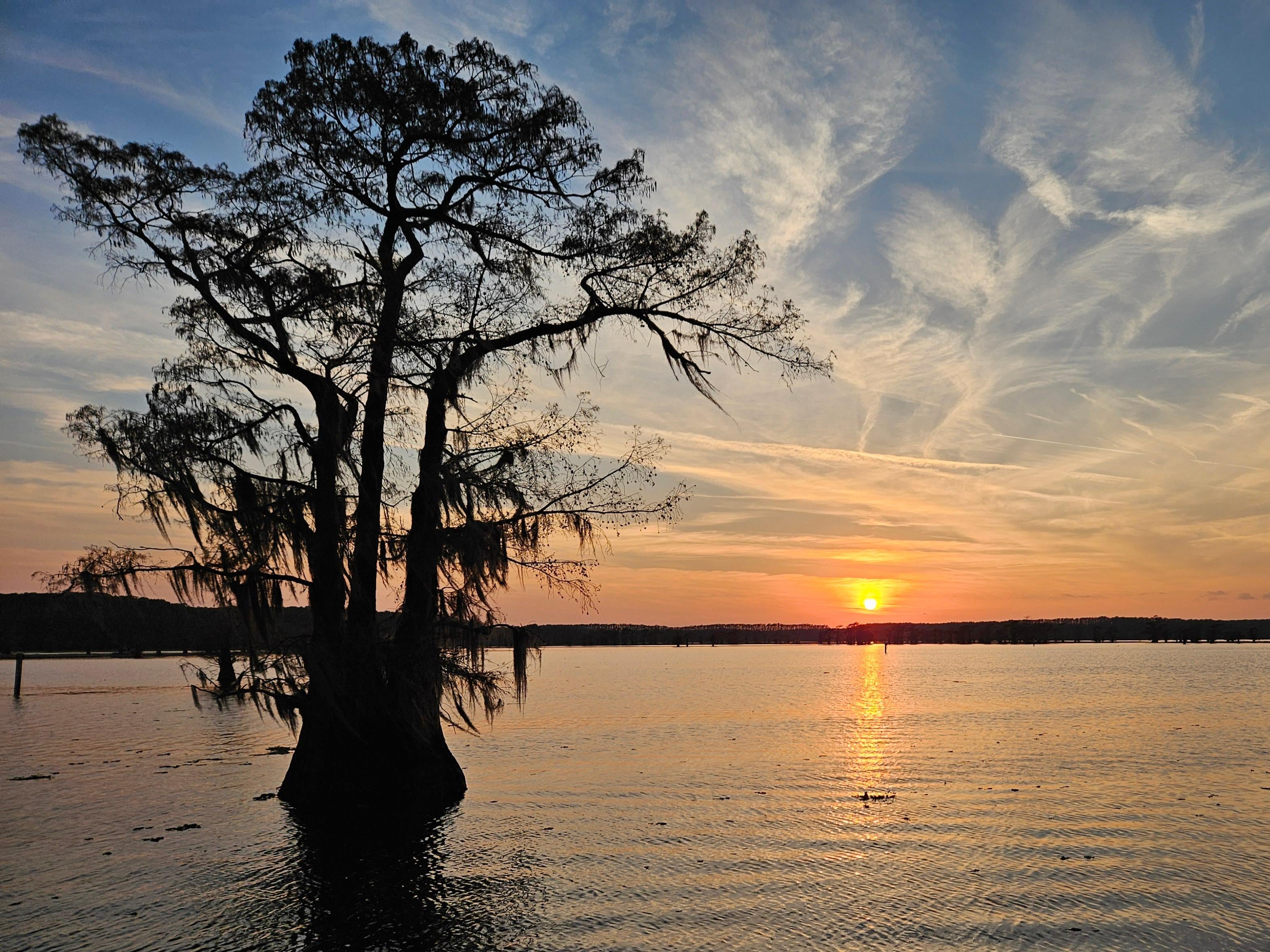 Sunset from the boat dock/deck
