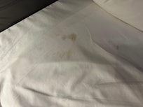 There were 2 strange mattresses on the beds, than a cover and the sheet on the top. On the 3rd day we found strange black stains on the sheet. I have a video too but can’t upload it here.