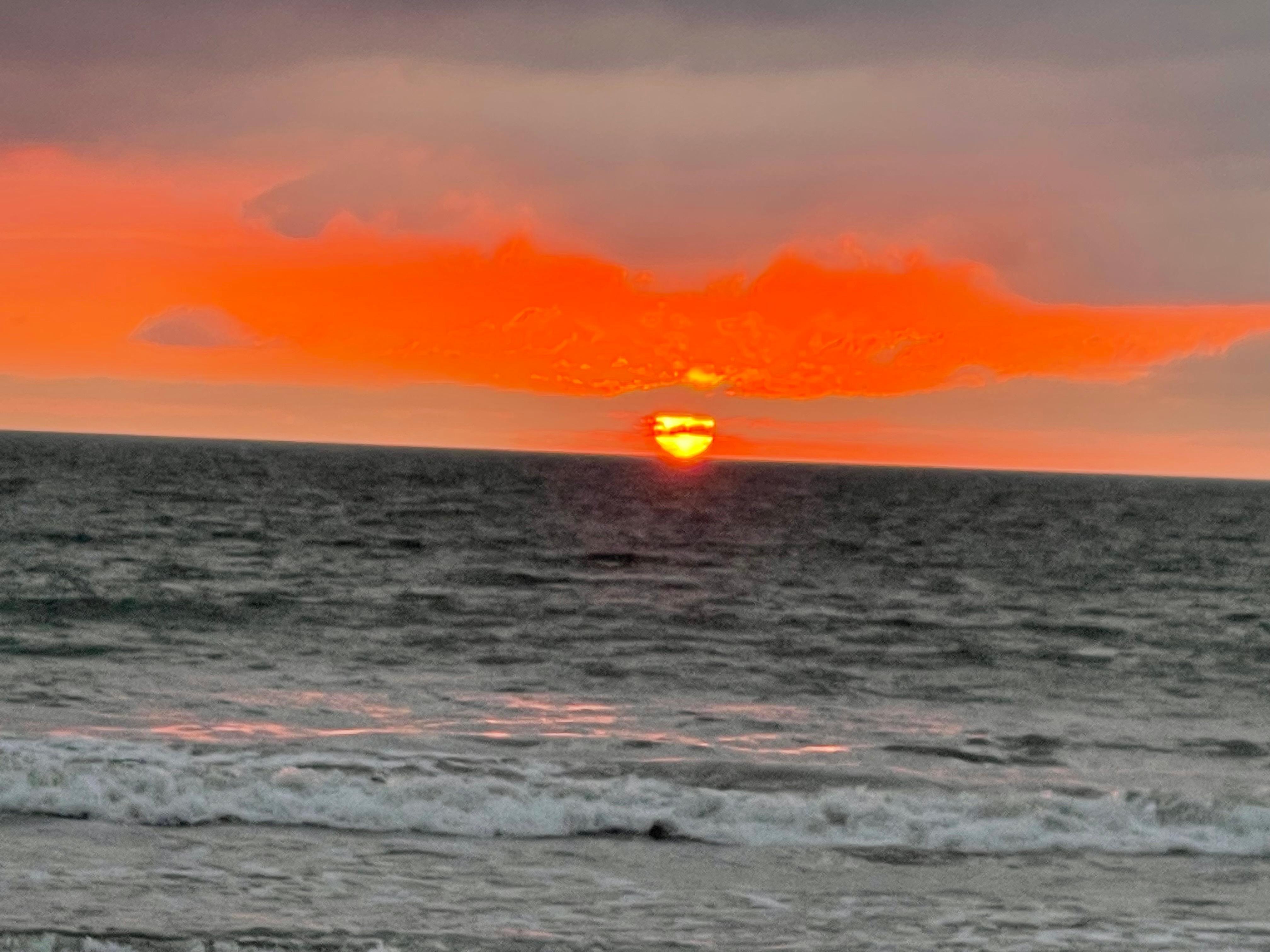 Sunset from the beach