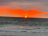 Sunset from the beach