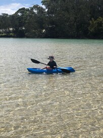Kayaking in the lagoon