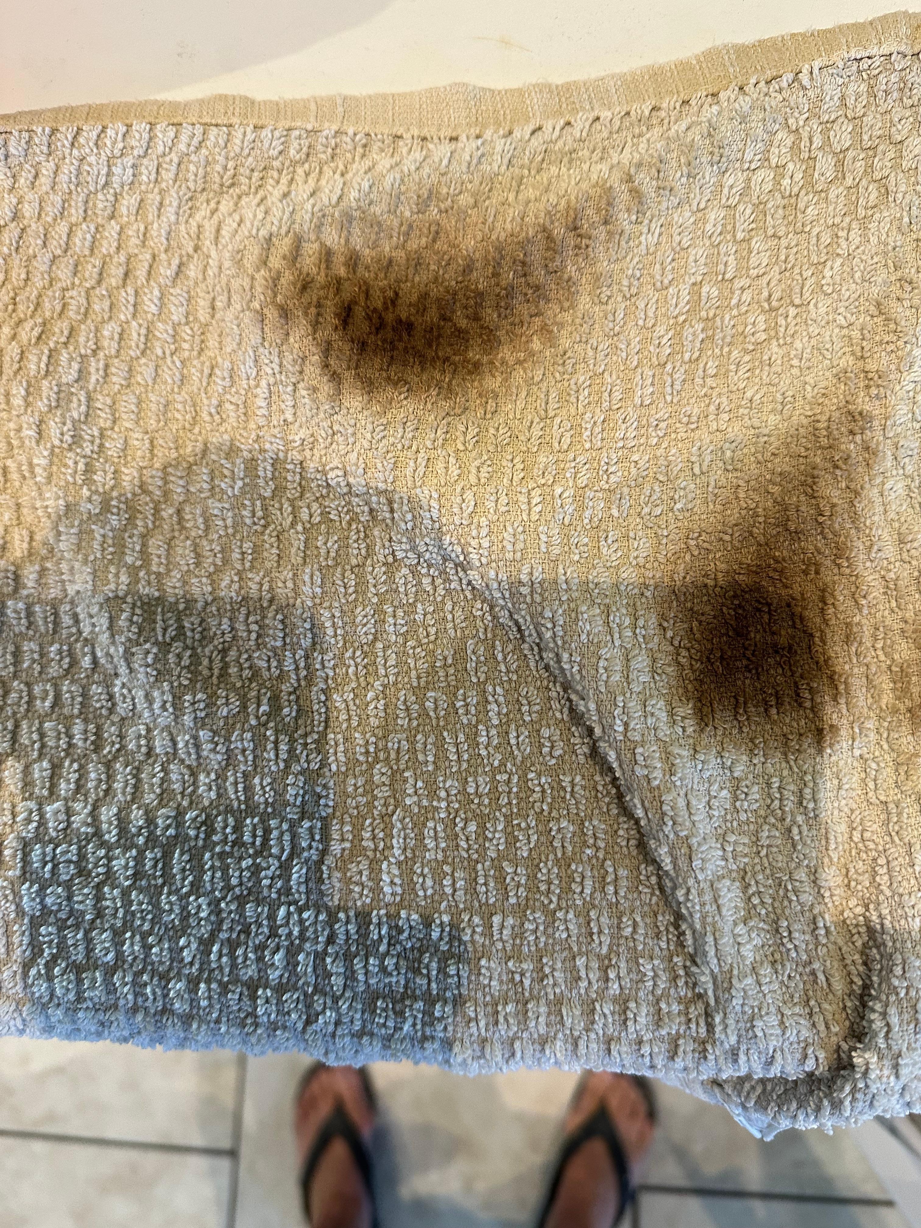 Rag that caught on fire