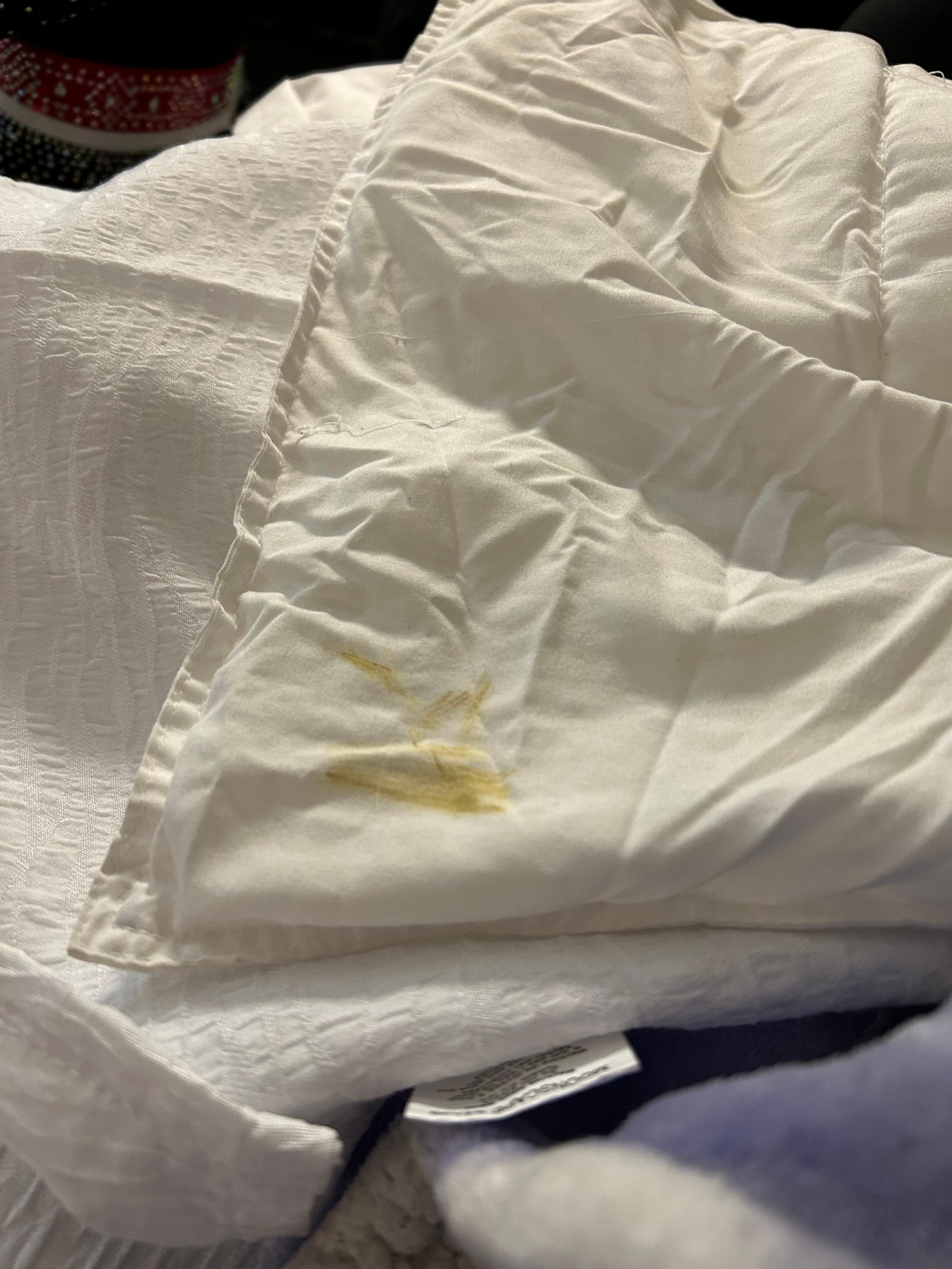 stain on the covers