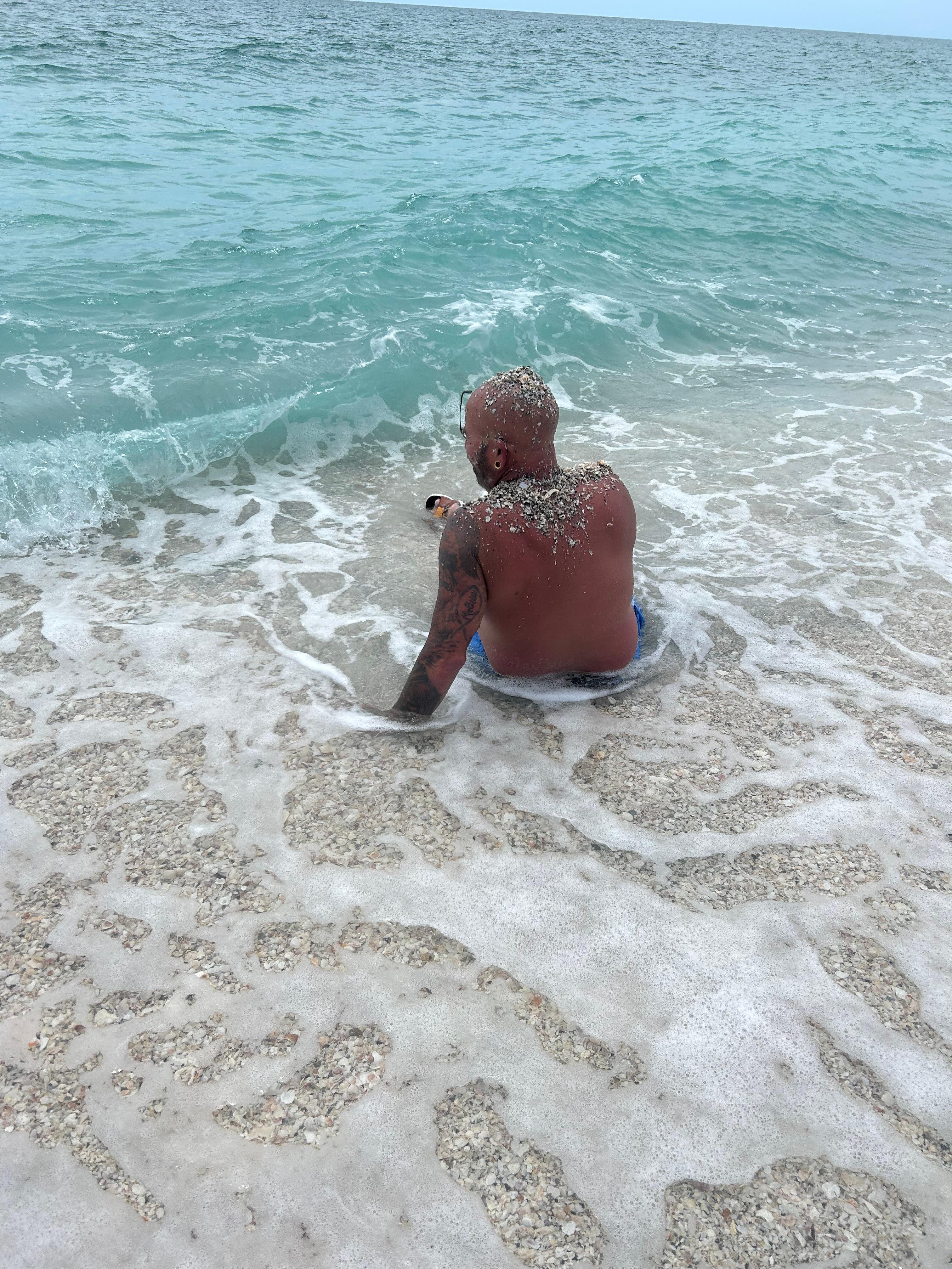 Beautiful gulf beach full of shells/shark teeth 
