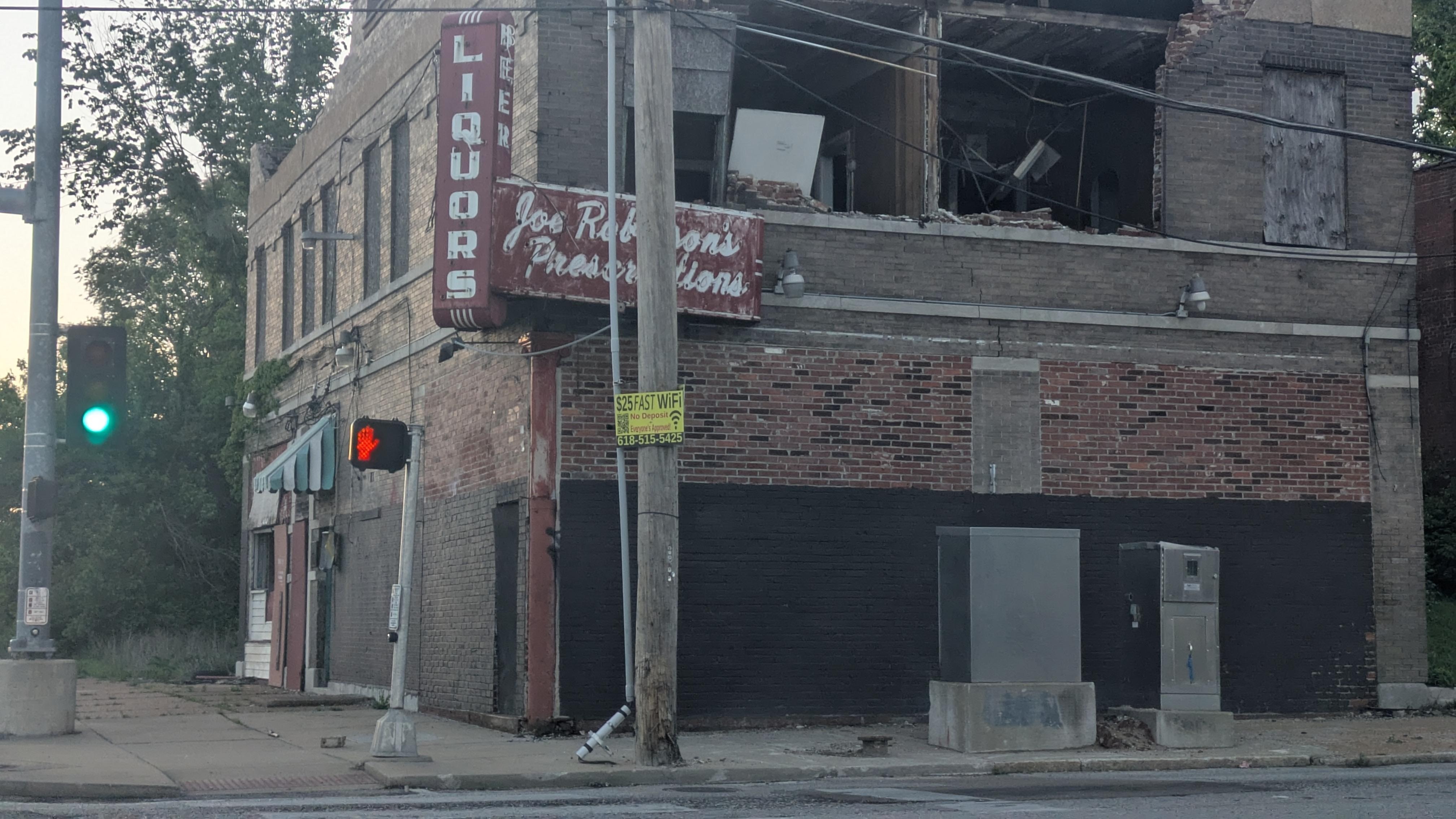 eerie neighborhood photos from within a block