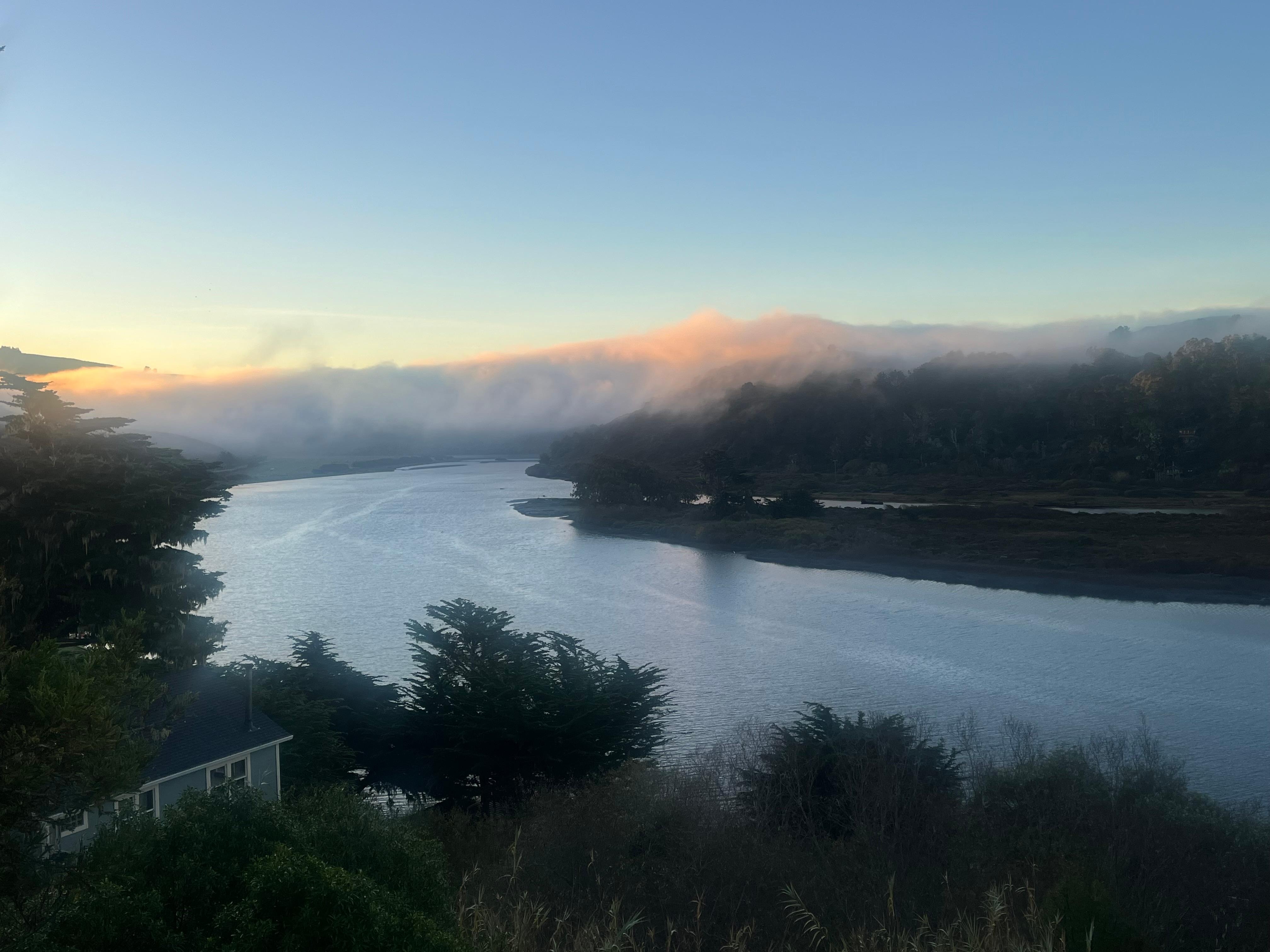 Sunrise views from the deck 