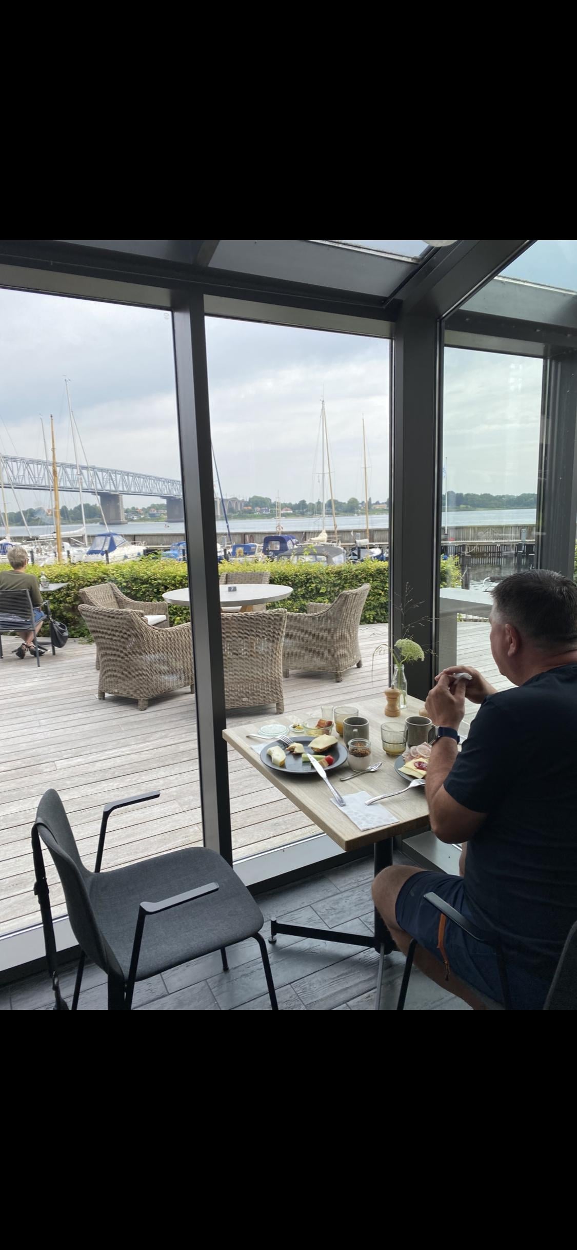 Fantastisk udsigt fra morgenmadsbuffeten ❤️