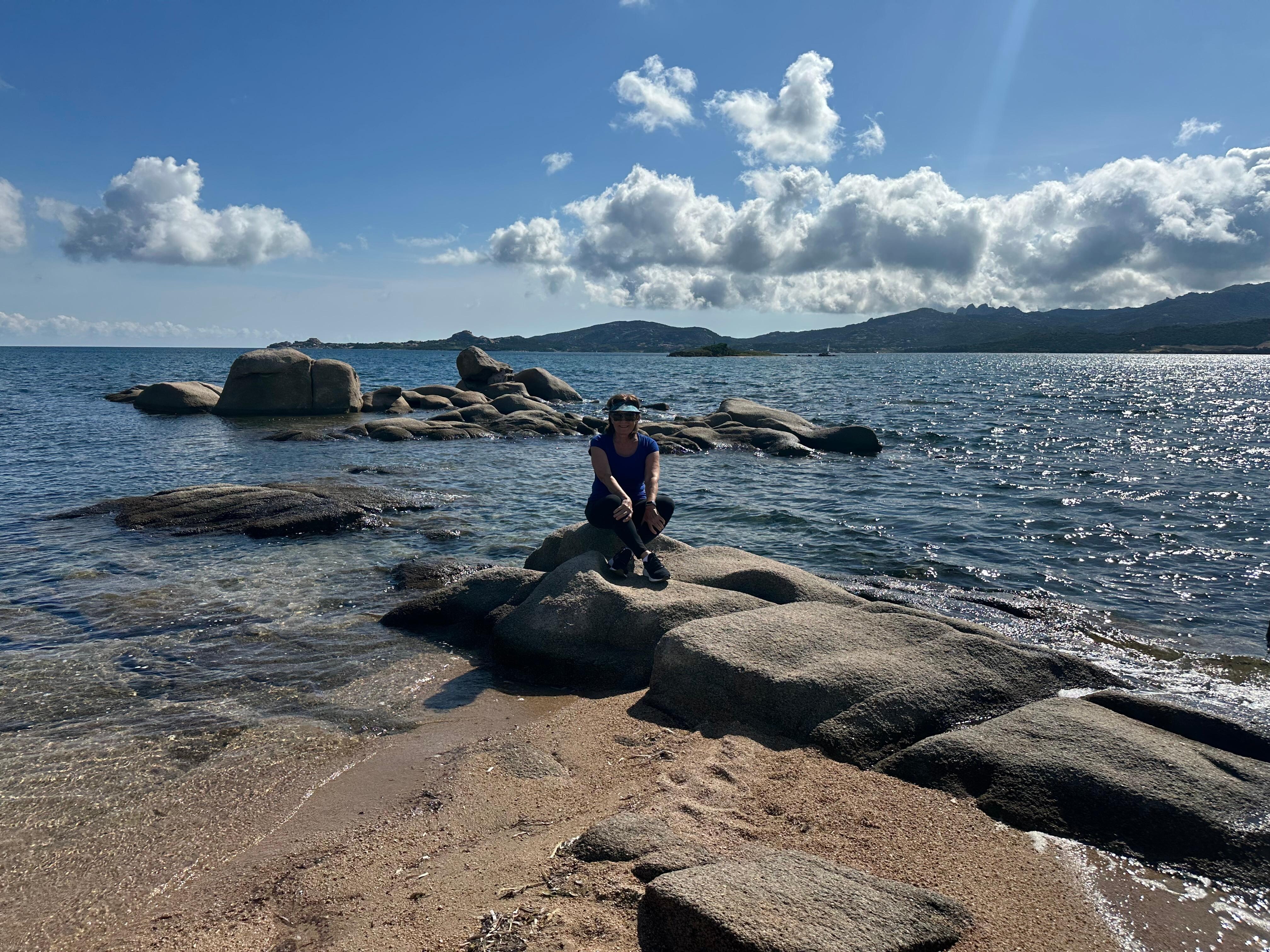 Walking along the ocean