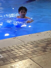 Indoor heated pool was enjoyed