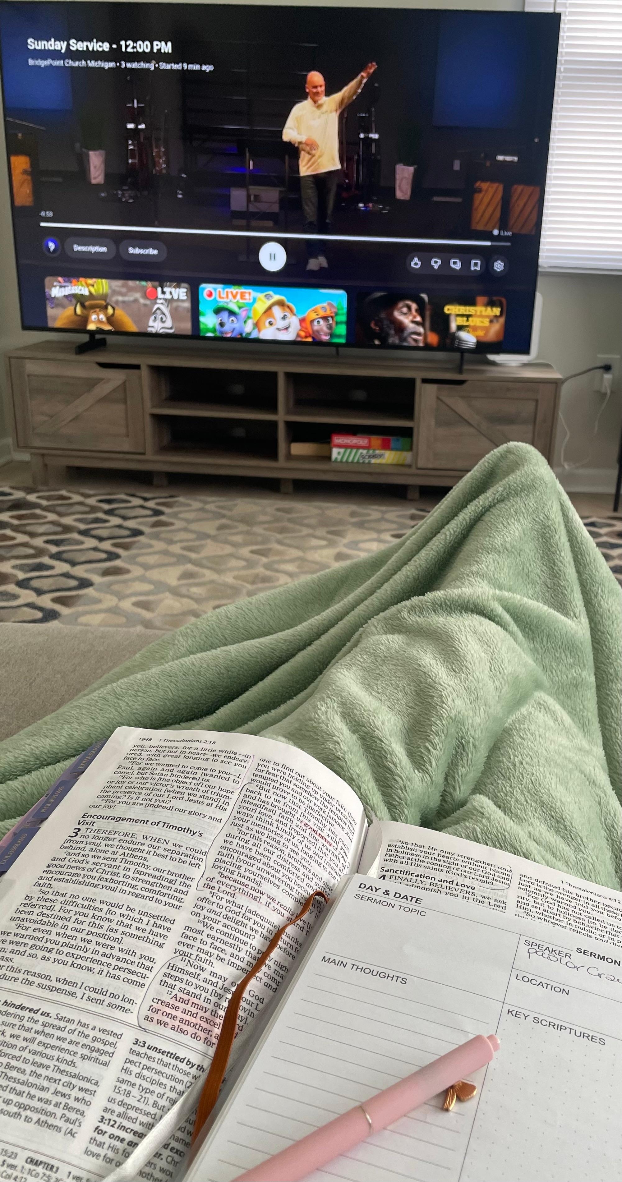 Was even able to attend church live through YouTube. 
So thankful I am able to do that when away from home 