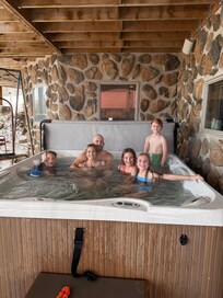 Hot tub was a hit!!