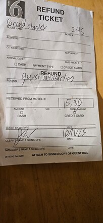 My $15.80 refund Expedia owes me not Motel 6 Destin Beach Florida