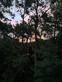 Beautiful sunrise view from the deck