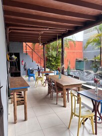Petit déjeuner/ terrace