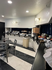Communal room where breakfast is served.