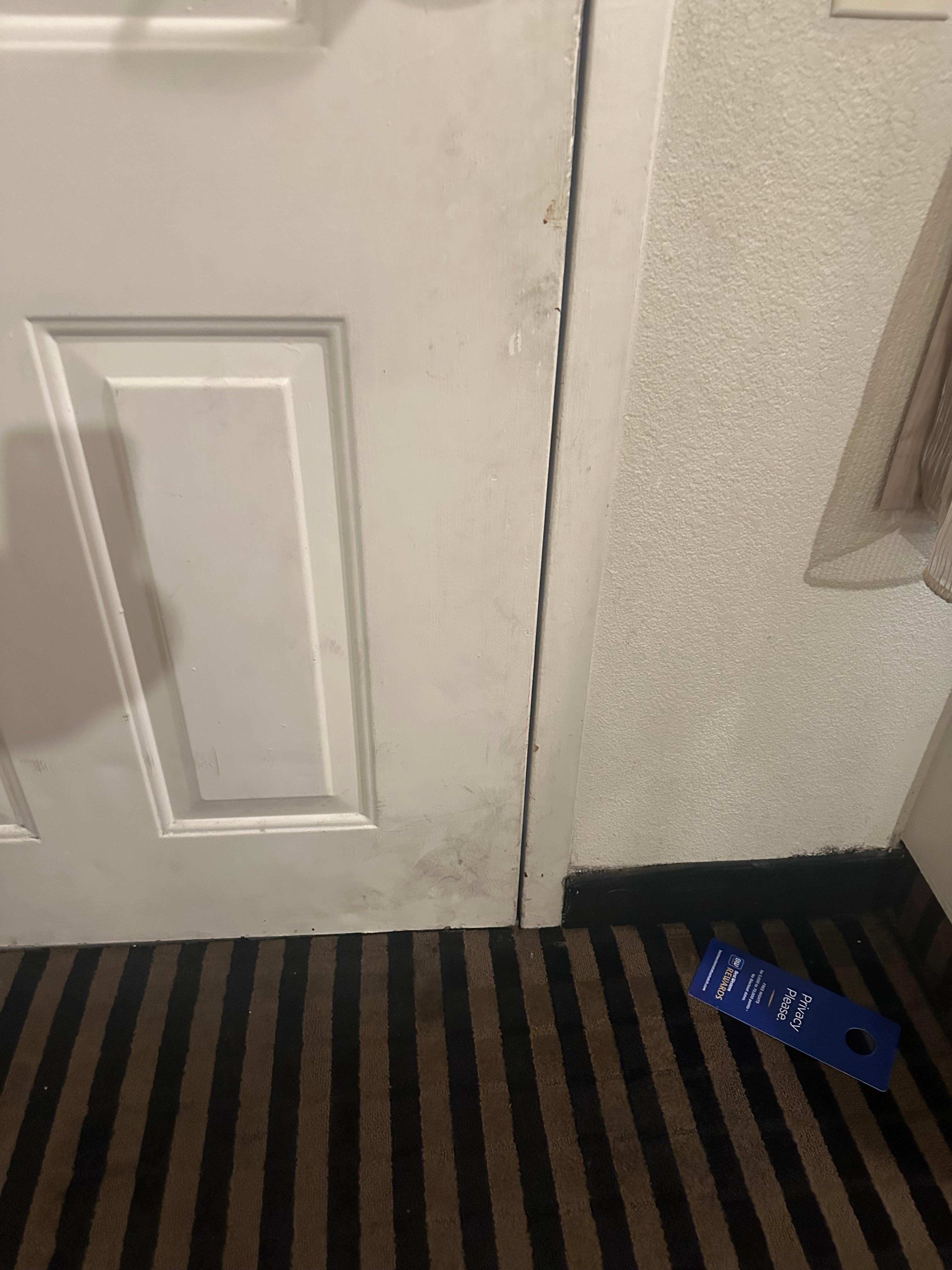 Inside of door was so dirty