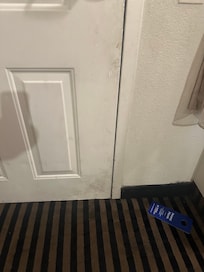 Inside of door was so dirty