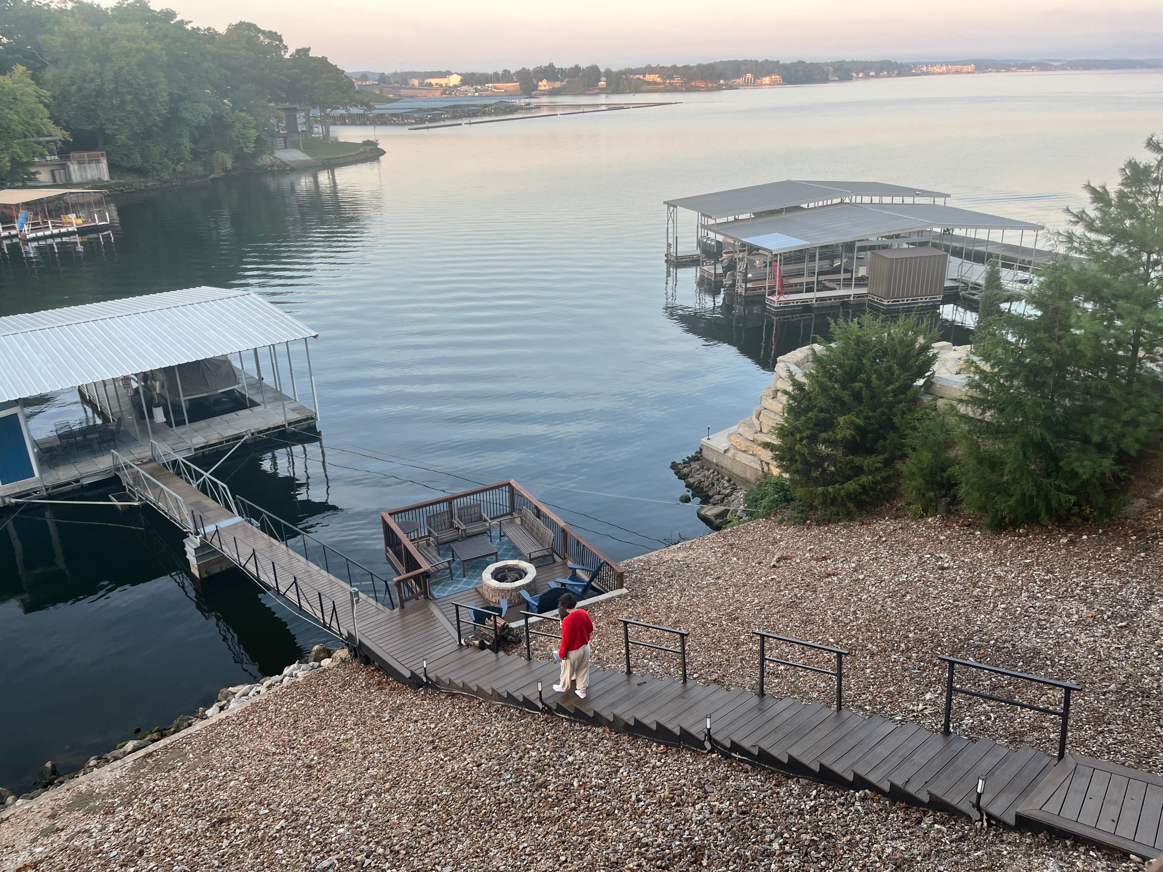 Stairway to the dock