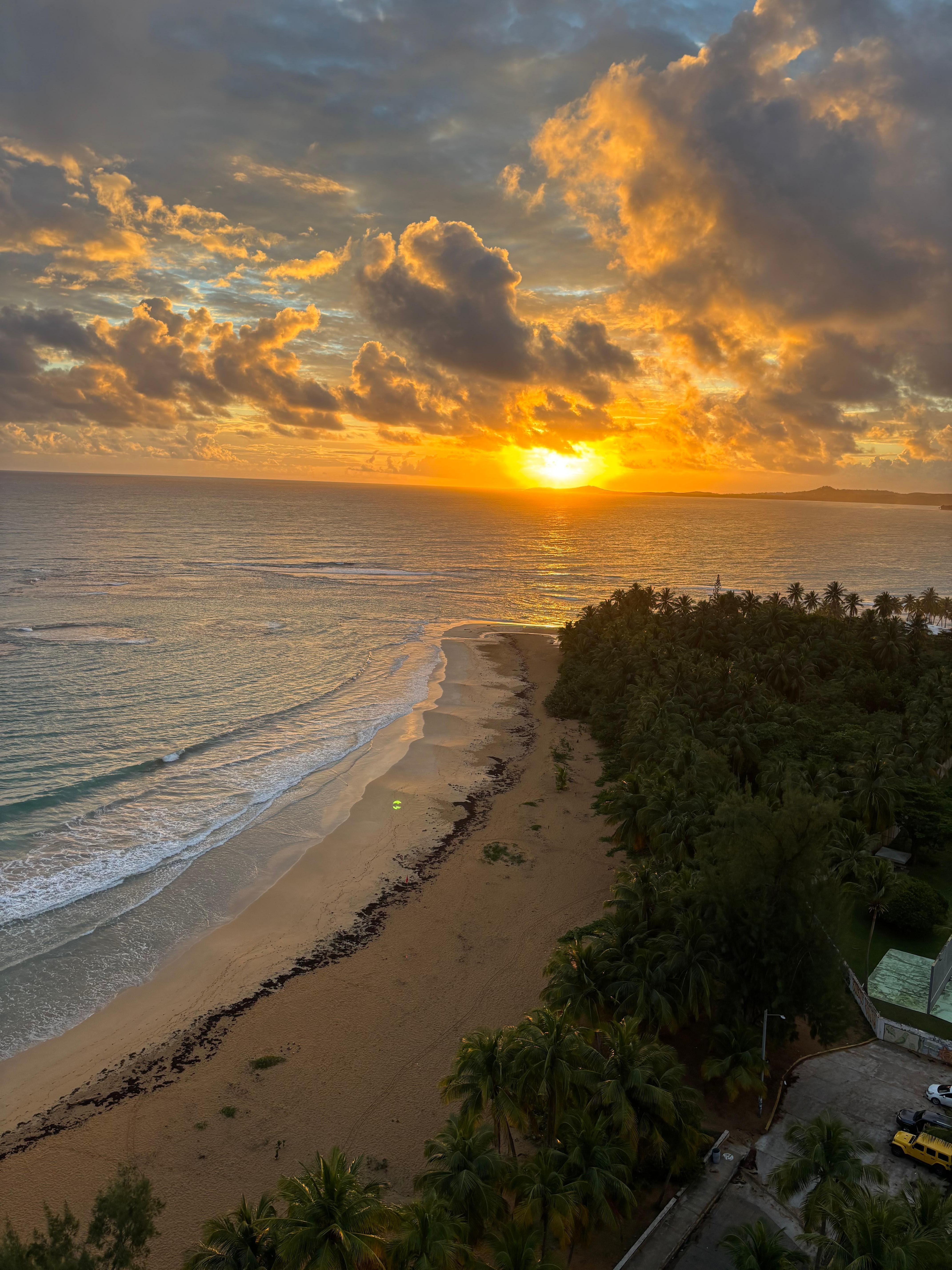 Sunrise from the balcony