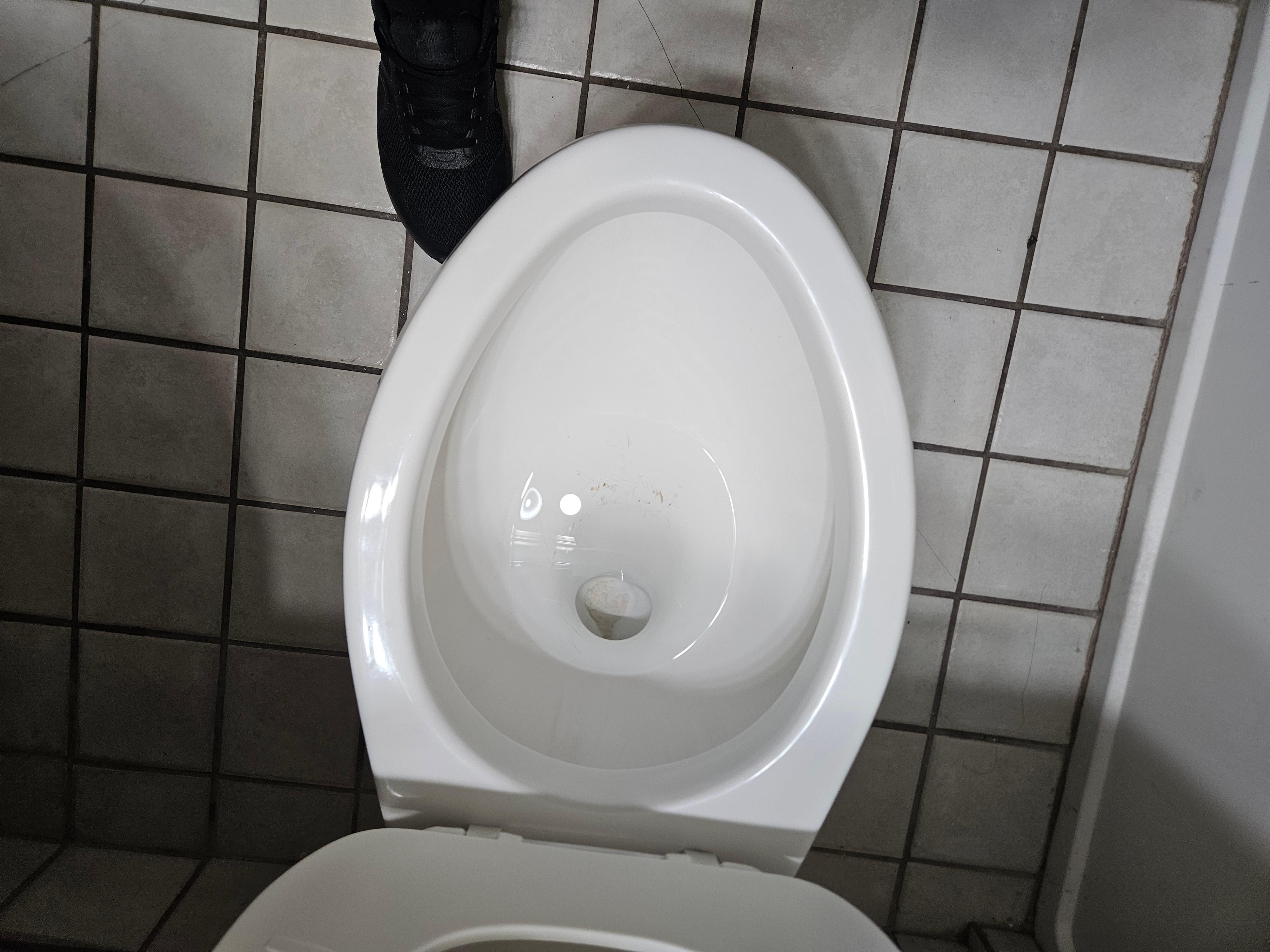 Dirty toilet I just checked in