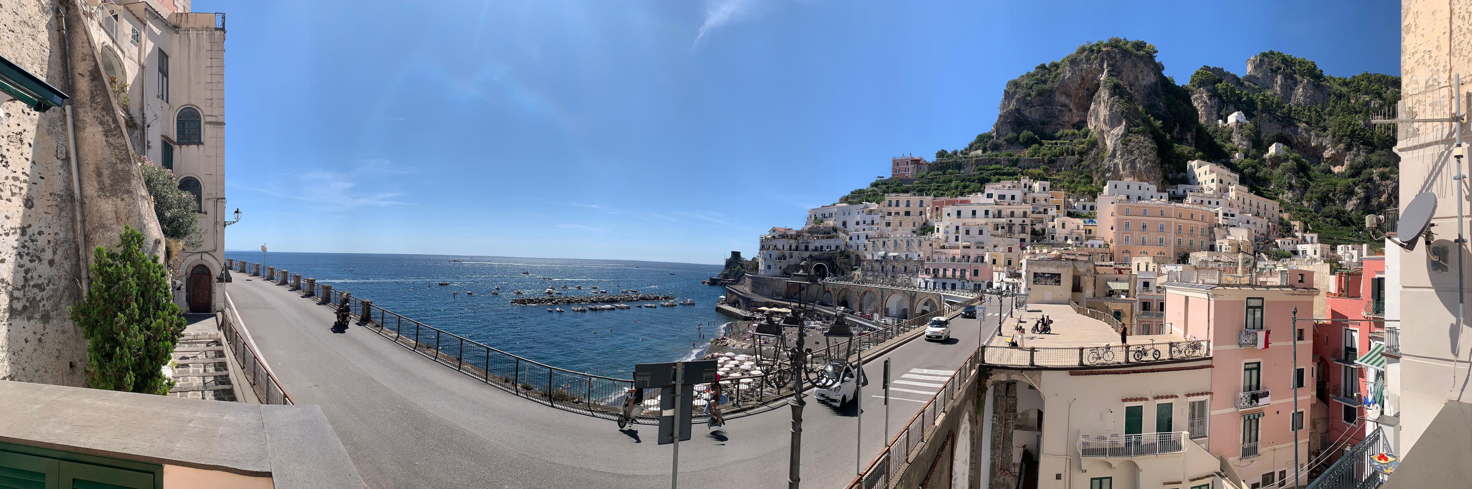 Panorama of the terrace view